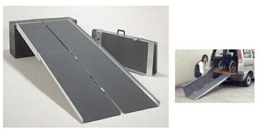 (法人様限定商品)（代引き不可）イーストアイ ポータブルスロープ アルミ4折式タイプ PVW210 長さ213cm  (車椅子 スロープ 段差解消スロープ 屋外用 段差スロープ 介護 スロープ 介護 用 スロープ) 介護用品