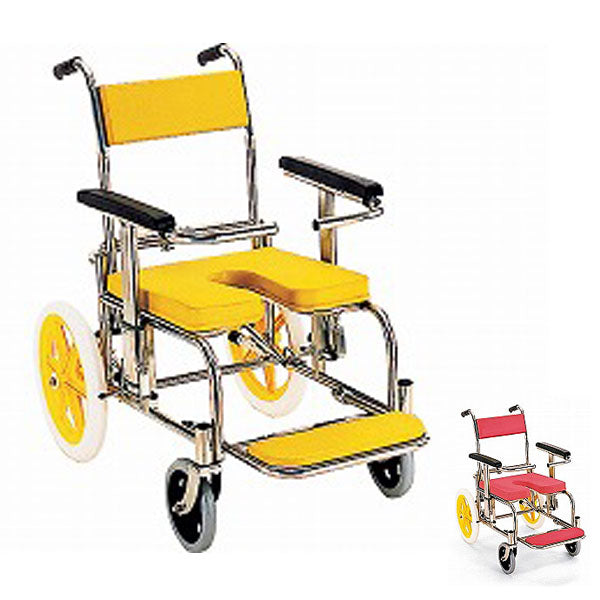 (代引き不可 法人送料無料) 入浴・シャワー用車いす KS2 カワムラサイクル お風呂 椅子 浴用椅子 シャワーキャリー 背付き 介護 椅子 介護用品