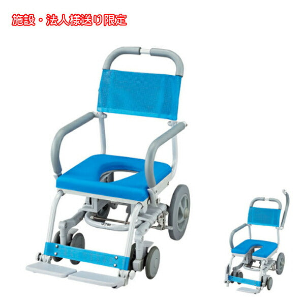 (法人様限定 代引き不可)  ウチヱ シャワーラク O型:SWR-100　U型:SWR-102（お風呂用品 シャワーチェアー シャワーキャリー シャワー用車いす 浴用キャリー）介護用品