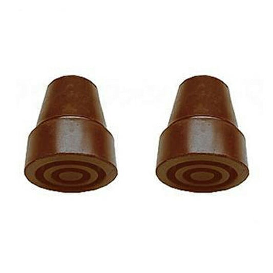 杖用品 先ゴム 替えゴム 島製作所 ゴムキャップ 大 2個入 030-1 ブラウン 19mm 介護用品