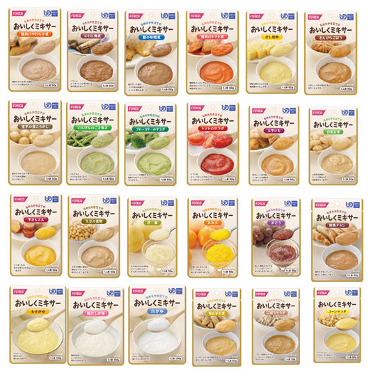 【おまけつき】介護食 ミキサー食 やわらか食 ホリカフーズ  区分4 おいしくミキサー 24種類セット かまなくてよい 柔らかい 介護用品 介護食品 嚥下食 おかず ペースト ソフト食 やわらか 柔らかい レトルト ギフト 消化 プレゼント おいしい 高齢者 きざみ 刻み食