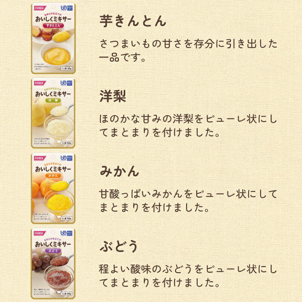 介護食 ミキサー セット ホリカフーズ 区分4 おいしくミキサー 27種類セット 区分4 かまなくて良い 柔らかい 介護用品 嚥下食 おかず ペースト ソフト食 やわらか 柔らかい レトルト ギフト プレゼント 母の日 敬老の日 おいしい