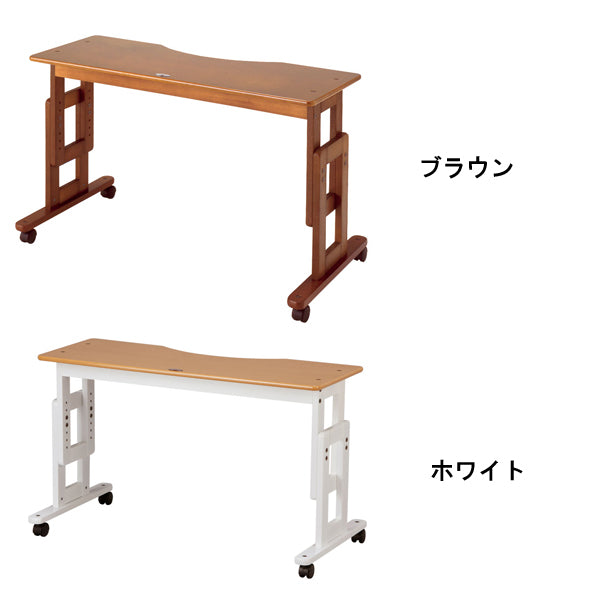 (代引き不可) サポートテーブルD 高さ調節65〜80cm (6段階) キンタロー (介護ベッド ベッド オーバー テーブル キャスター テーブル 木製) 介護用品