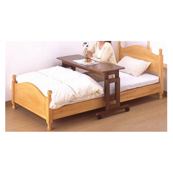 (代引き不可) サポートテーブルD 高さ調節65〜80cm (6段階) キンタロー (介護ベッド ベッド オーバー テーブル キャスター テーブル 木製) 介護用品