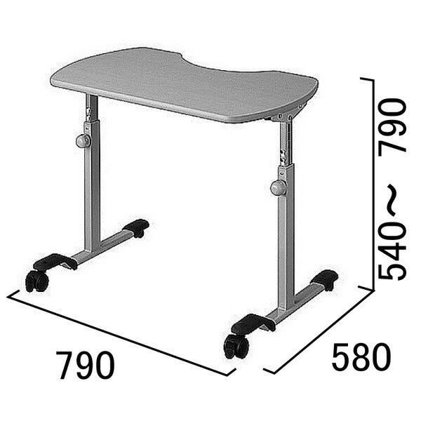 代引き不可・個人宅限定) パラマウント リハビリテーブル（ベルト付き）KF-840BS (介護 ベッドサイドテーブル サイドテーブル) ( – 介護用品専門店  eかいごナビ