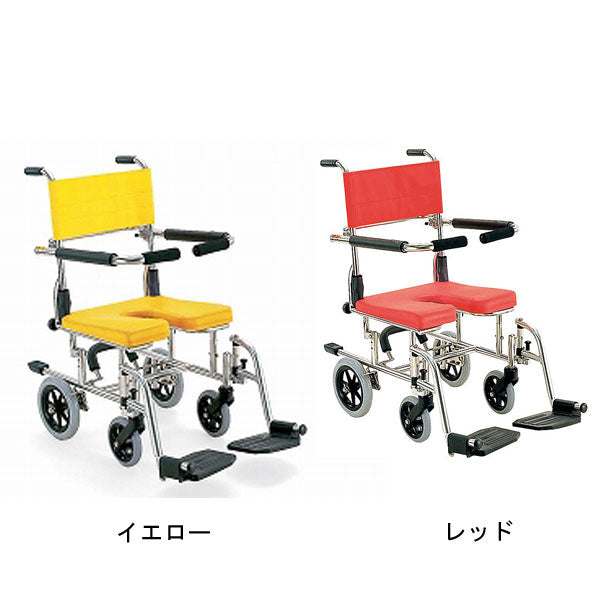 (代引き不可 法人送料無料) 入浴・シャワー用車いす KS10 カワムラサイクル お風呂 椅子 浴用椅子 シャワーキャリー 背付き 介護 椅子 介護用品