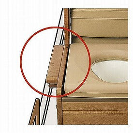 (法人様限定 代引き不可) さわやかチェアPT 8221 標準 ひじ掛けはね上げタイプ ウチヱ (ポータブルトイレ 排泄 コンパクト) 介護用品