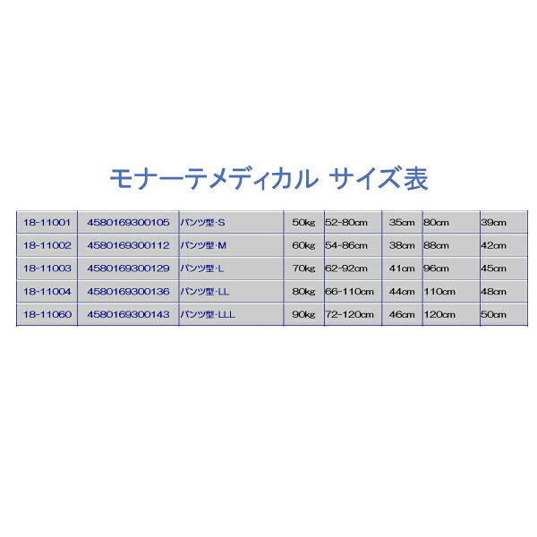 大人用オムツカバー パンツ型おむつカバー 18-11001　S モナーテメディカル (おむつカバー おむつ 介護 おむつ 大人)  介護用品