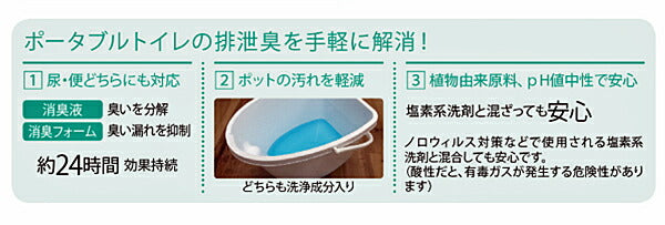 【3本セット】 ポータブルトイレ用消臭液（無色タイプ）VALTBL1LM　1000mL パナソニック エイジフリー ポータブルトイレ 消臭液 まとめ買い 介護用品