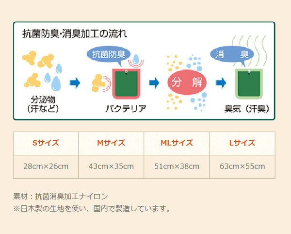 消臭ランドリーバッグ M  43×35×3cm プロト・ワン 消臭 撥水 ランドリー 介護 介護用品