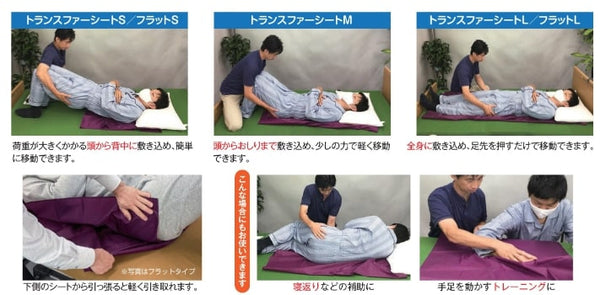 トランスファーシートM　000-35-005 ウェルファン (介護 スライディングシート 移乗シート) 介護用品