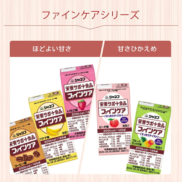 ファインケアシリーズ 栄養補助食品 高齢者 介護食 ドリンク 高カロリー キユーピー ジャネフ  5種セット 水分補給 低栄養 食欲不振 おやつ デザート お試し