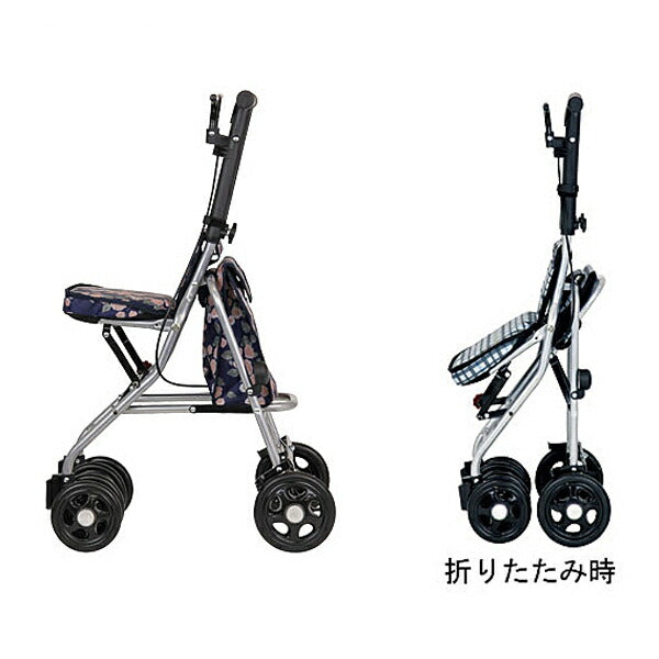 シルバーカー 散歩 シニア おしゃれ シプール SICP02 幸和製作所 【母の日】(手押し車 コンパクト おしゃれ  折りたたみ 介護 シルバー カー) 介護用品 軽量 座れる コンパクト 歩行補助 買い物 ショッピングカー 老人車 手押し車 介護