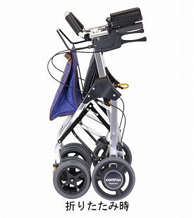 シルバーカー おしゃれ 散歩 シニア テイコブリトルRF WAW02 幸和製作所（歩行車 歩行補助 手押し車 コンパクト 折りたたみ 介護 シルバー カー) 介護用品 軽量 座れる コンパクト 歩行補助 買い物 ショッピングカー 老人車 手押し車 介護