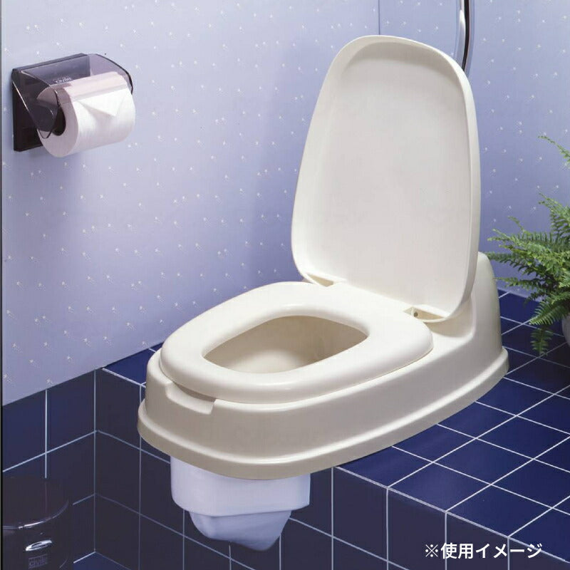 段差のある和式トイレが洋式に 洋式便座両用型 ベージュ 新輝合成 (介護 トイレ 補助 工事不要) 介護用品