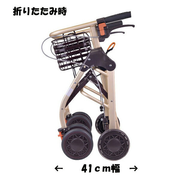 シルバーカー おしゃれ 散歩 シニア 幸和製作所 テイコブリトルホーム WAW05 (シルバーカー 歩行車 室内用 歩行補助 歩行安定）介護用品 軽量 コンパクト 歩行補助 買い物 ショッピングカー 老人車 手押し車 介護 人気 送料無料 高齢者