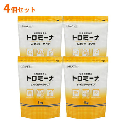 4個セット トロミーナ レギュラータイプ 1kg×4袋入 ウエルハーモニー (とろみ剤 とろみ 介護食 食品) 介護用品