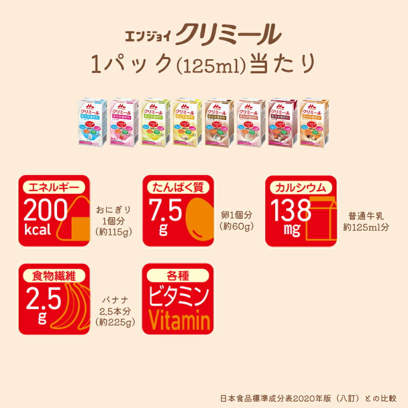 【おまけつき】介護食 エンジョイクリミール  125mL×（8種×各2個セット）森永乳業クリニコ 栄養補給 栄養機能食品 乳酸菌 ドリンク 食品 介護用品 高カロリー ジュース ドリンク 栄養補助食品 食欲不振 介護食品