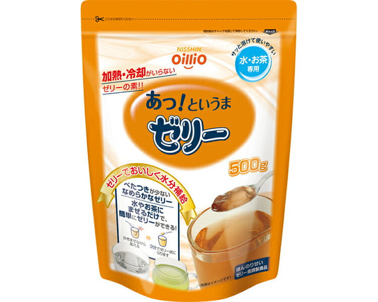 あっ！というまゼリー 021771 500g 日清オイリオ 介護食 ゼリー 水分補給 熱中症対策 食欲不振 嚥下食