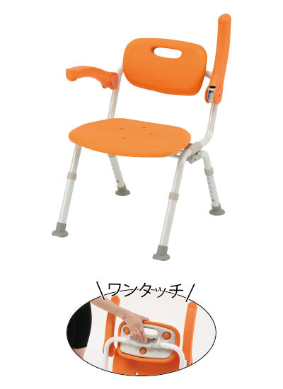 介護用風呂椅子 風呂椅子介護 入浴いす シャワーチェア 介護 折りたたみ 椅子 風呂 シャワーベンチ 風呂椅子 チェア 浴室 肘掛け椅子 パナソニック シャワーチェア ユクリア ミドルSPワンタッチおりたたみN PN-L41821 シャワーチェアー介護 折り畳み 介護用品 入浴用品