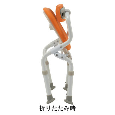 パナソニック シャワーチェア ［ユクリア］ コンパクト腰当付おりたたみN PN-L40921 (介護用 風呂椅子 お 風呂 椅子 カビ にくい  チェア 折りたたみ 浴室 椅子 コンパクト 椅子 腰) 介護用品