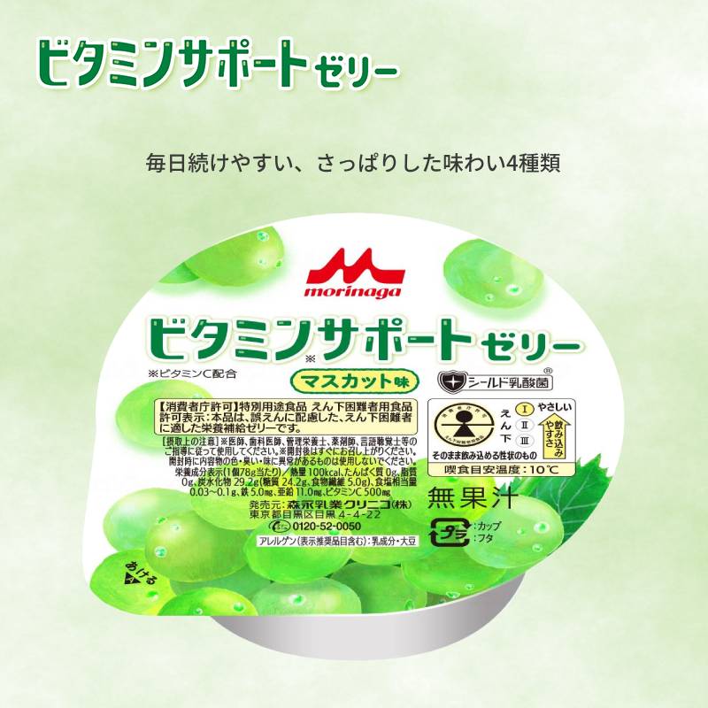 介護食 水分補給 ゼリー スイーツ 介護食品 デザート 4種×各12個セット ビタミンサポートゼリー いろいろセット 78g 各12個 カップ容器 やわらか食 柔らかい 高齢者 老人 おやつ 手軽 食物繊維 お試し 栄養補助食品 介護食 送料無料 介護用品 食欲不振