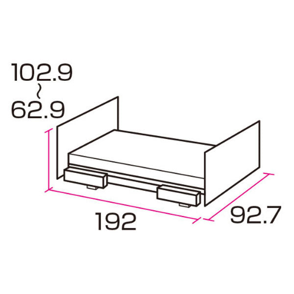 (代引き不可・個人宅限定) パラマウントベッド レント 2モーター 83cm幅 ミニ KQ-68201 KQ-68202 KQ-68203 (日・祝日配達不可 時間指定不可) 介護用品