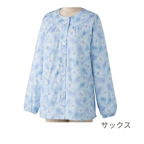 介護用パジャマ 婦人 やさしさパジャマ 上衣 大きめボタン ケアファッション 介護パジャマ 介護服 病院着 病衣 寝巻き 高齢者 女性 介護ねまき 介護用品