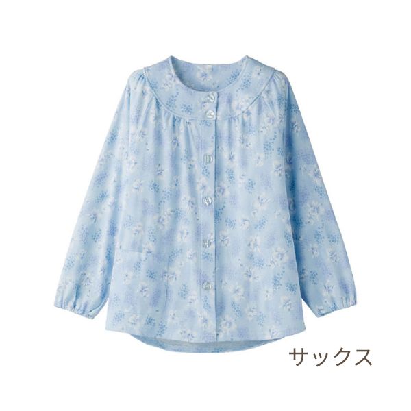 介護用パジャマ 婦人 やさしさパジャマ 上衣 ワンタッチテープ ケアファッション 介護パジャマ 介護服 病院着 病衣 寝巻き 高齢者 女性 介護ねまき 介護用品