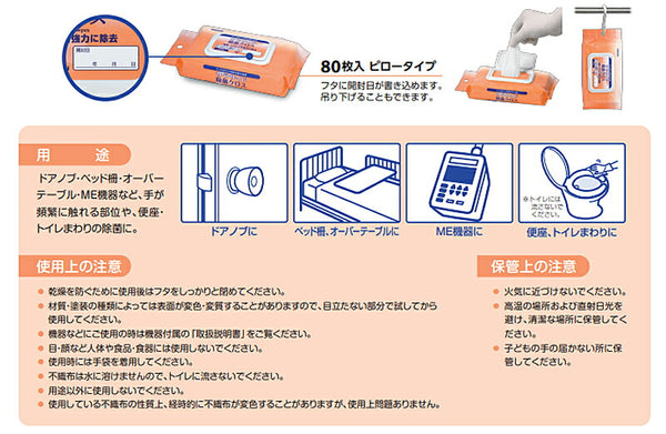 除菌シート 施設向け サラサイド除菌クロス 51686 80枚 ピロー型 サラヤ 介護 施設 病院 感染対策商品 介護用品