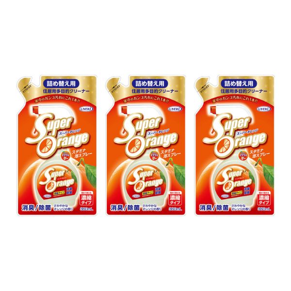 【法人様限定】スーパーオレンジ消臭除菌泡タイプ 360mL×3本 詰替用  UYEKI 介護施設 掃除 (代引き不可)