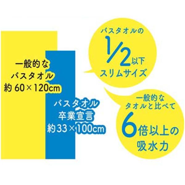 ( 3枚セット ) バスタオル卒業宣言 97559  ケアファッション  日本製 ハンガーに干せる 国産 綿100 まとめ買い