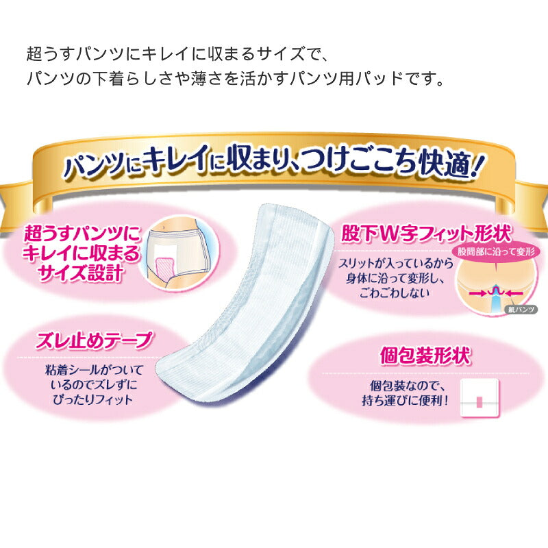 (1ケース) ライフリー ズレずに安心 紙パンツ専用尿とりパッド コンパクト 52908　1ケース (20枚×12袋) ユニ・チャーム (介護 尿とりパッド 男女兼用) 介護用品