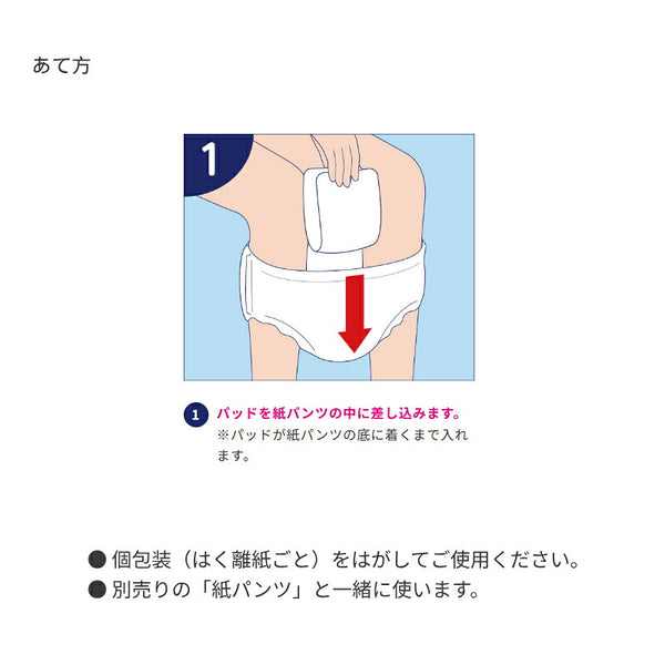 (1ケース) ライフリー ズレずに安心 紙パンツ専用尿とりパッド コンパクト 52908　1ケース (20枚×12袋) ユニ・チャーム (介護 尿とりパッド 男女兼用) 介護用品