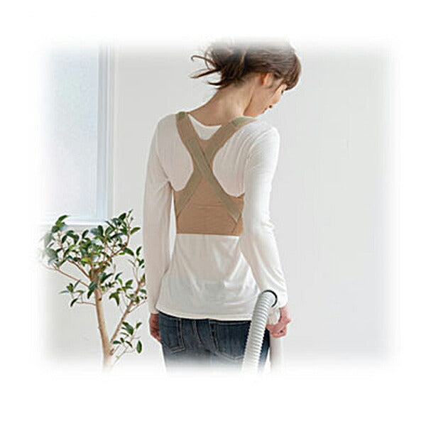 肩甲骨ストレッチベルト 042032002 042032003 042032004 ベージュ セルヴァン サポーター 肩甲骨 肩 背中 ストレッチ 介護 介護用品