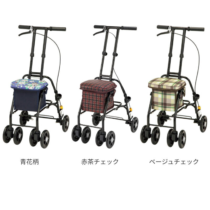 座れる シルバーカー 軽量 コンパクト スリムムーヴ マキテック  ショッピングカート おしゃれ 折りたたみ 高齢者 老人 手押し車 介護用品