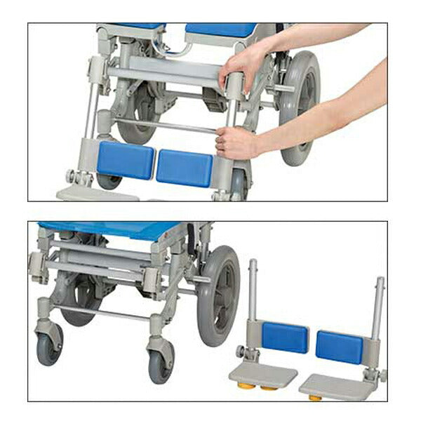 (法人様限定 代引き不可) シャワースカールE　SW6400 メッシュシート ウチヱ (お風呂 椅子 浴用 シャワーキャリー 折りたたみ) 介護用品