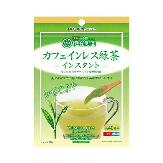 介護食 粉末 飲料 伊右衛門 カフェインレス緑茶 インスタント パウチタイプ 32g 宇治の露製茶 水分補給 飲み物 介護用品
