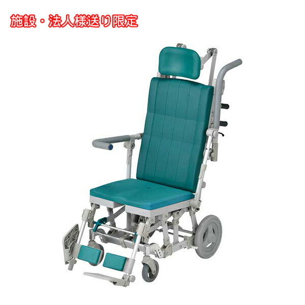 (法人様限定 代引き不可) シャワーラクリクSAL 穴無し・ヘッドレストF付 SRC008 ウチヱ (お風呂 椅子 浴用 リクライニング シャワーキャリー) 介護用品