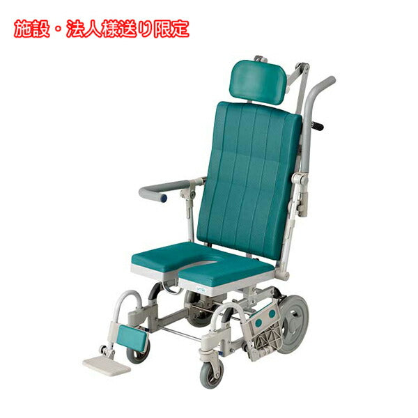 (法人様限定 代引き不可) はいらーくチルト U型シート HR032 ウチヱ (お風呂 椅子 浴用 チルト シャワーキャリー) 介護用品