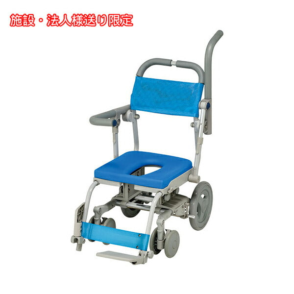 (法人様限定 代引き不可) シャワーラク SAL　O型シート　SWR100SAL ウチヱ (お風呂 椅子 浴用 シャワーキャリー 背付き 介護) 介護用品