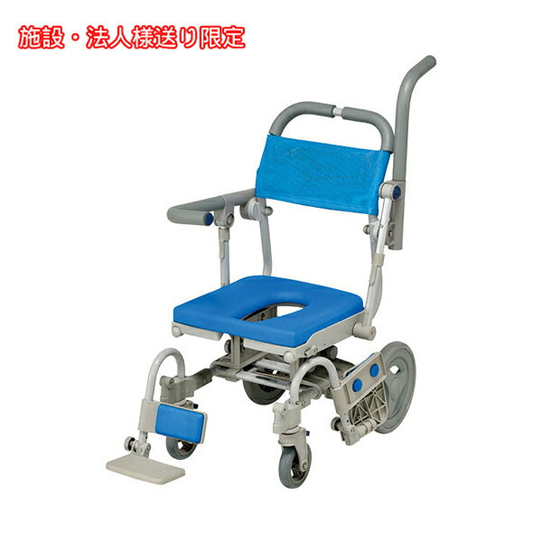 (法人様限定 代引き不可) シャワーラクV　SAL　O型シート　SWR140SAL ウチヱ (お風呂 椅子 浴用 シャワーキャリー 背付き 介護) 介護用品