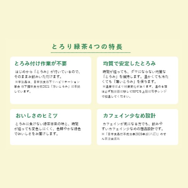(1ケース）介護食 水分補給 伊藤園　とろり緑茶 1L とろみ飲料 トロミ飲料 嚥下ドリンク 飲みもの
