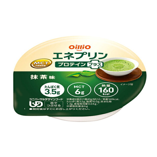 エネプリン プロテインプラス 40ｇ 21727 抹茶味 日清オイリオグループ 高カロリー食品 高齢者 栄養補助食品 嚥下食 介護食品