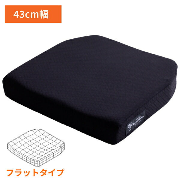 車椅子 クッション タカノクッションMOLA フラットタイプ TC-ML43F 43cm幅 (車いすクッション 車イス 3D形状 座位保持 体圧分散) 介護用品