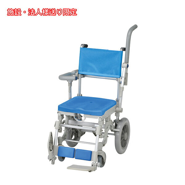 (法人様限定 代引き不可) シャワースカールE　SAL 穴無しシート SW6402SAL ウチヱ (お風呂 椅子 浴用 シャワーキャリー 背付き 折りたたみ 介護) 介護用品