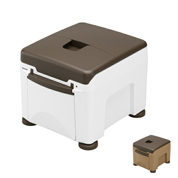 パナソニック 樹脂製ポータブルトイレ ラフィーネキューブ プラスチック便座 PN-L30401 バケツ式 パナソニック エイジフリー (ポータブルトイレ プラスチック 椅子) 介護用品