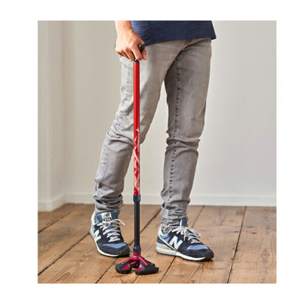 杖 ステッキ 楽スマ スリーベースMAX R-301 R-302 ケイ・ホスピア 介護 多点 3点杖 介護用品