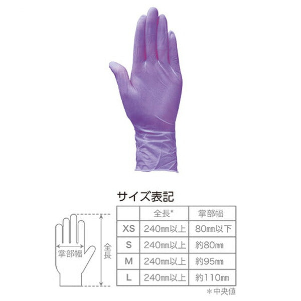 シルキータッチ ライラック 粉なし 250枚 JN131172 メディコムジャパン 介護 グローブ 介護用品