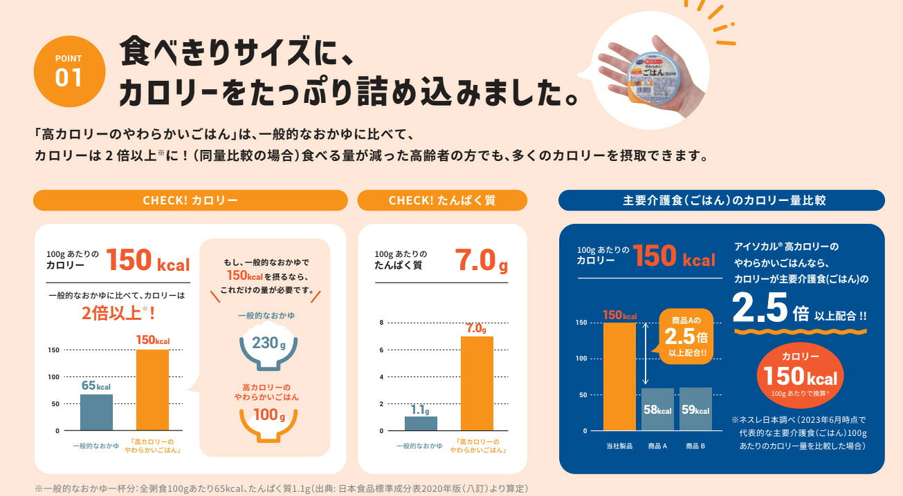 1ケース 介護食 レトルト お粥 高カロリー食品 高齢者 アイソカル　高カロリーのやわらかいごはん　白がゆ 100g×12個 ネスレ日本ネスレヘルスサイエンスカンパニー 介護食品 やわらか食 嚥下食 ペースト食 栄養食品 おかゆ
